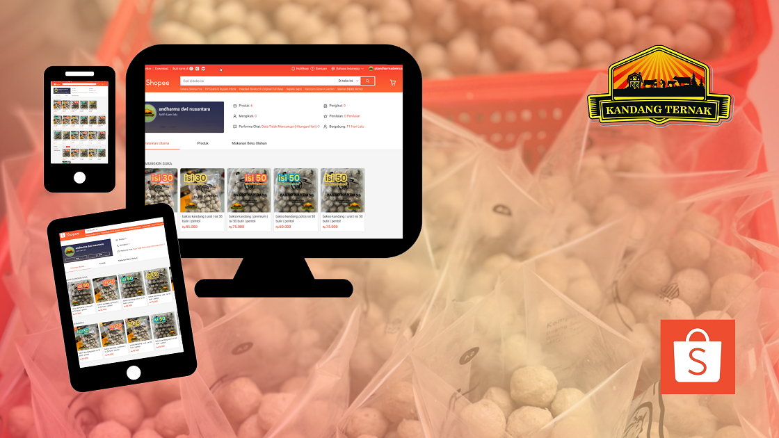 bakso kandang di shopee mid