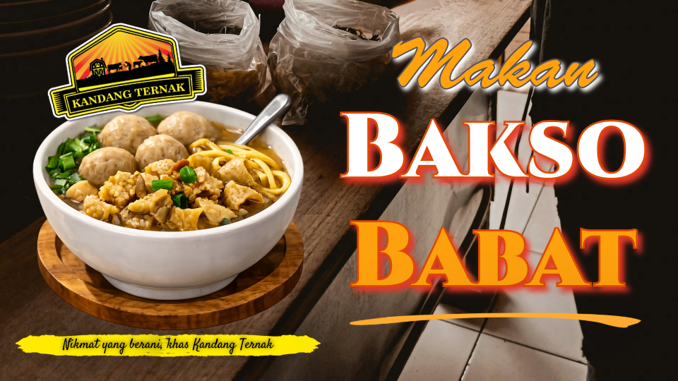 makan bakso babat