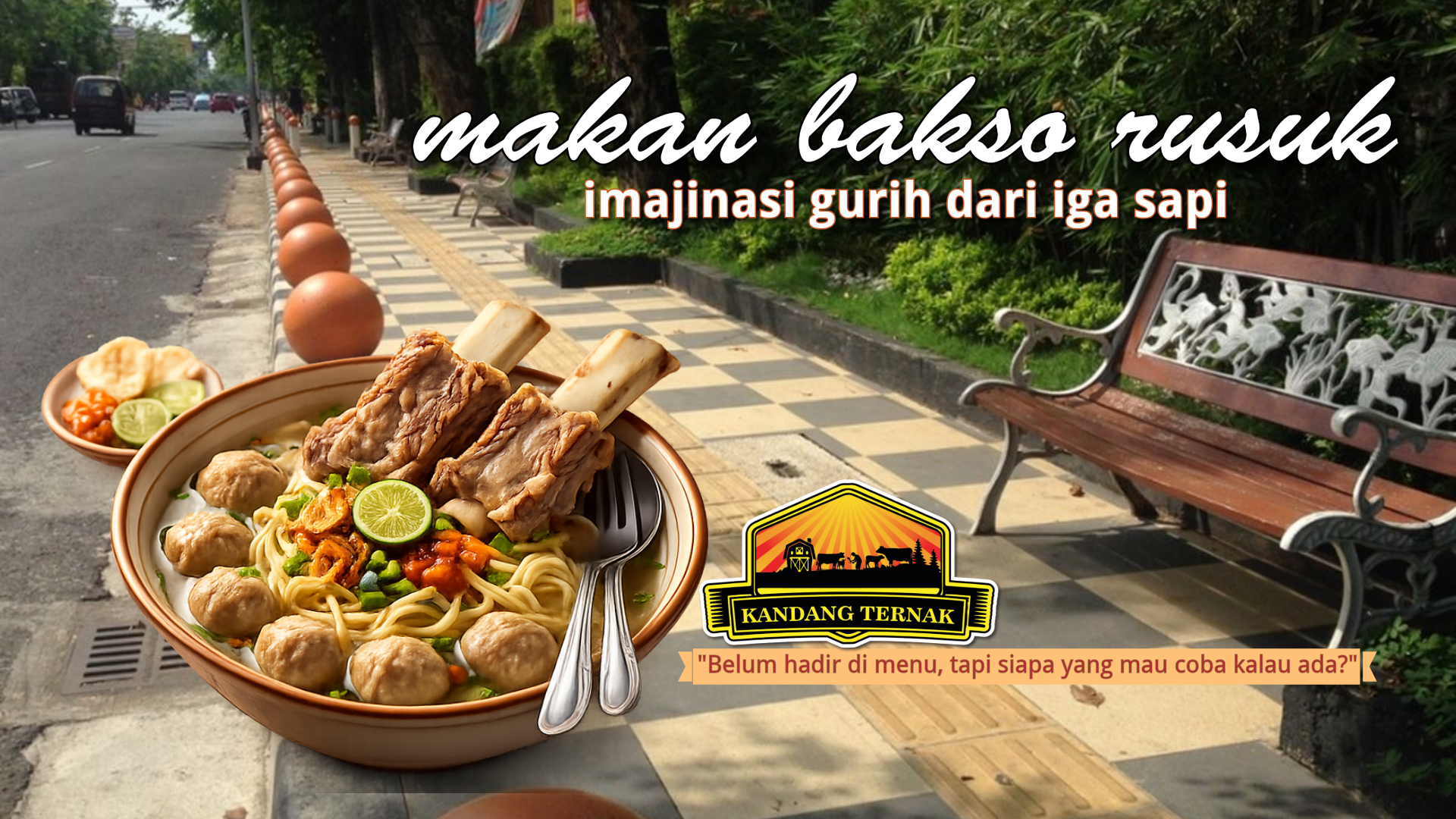 makan bakso rusuk
