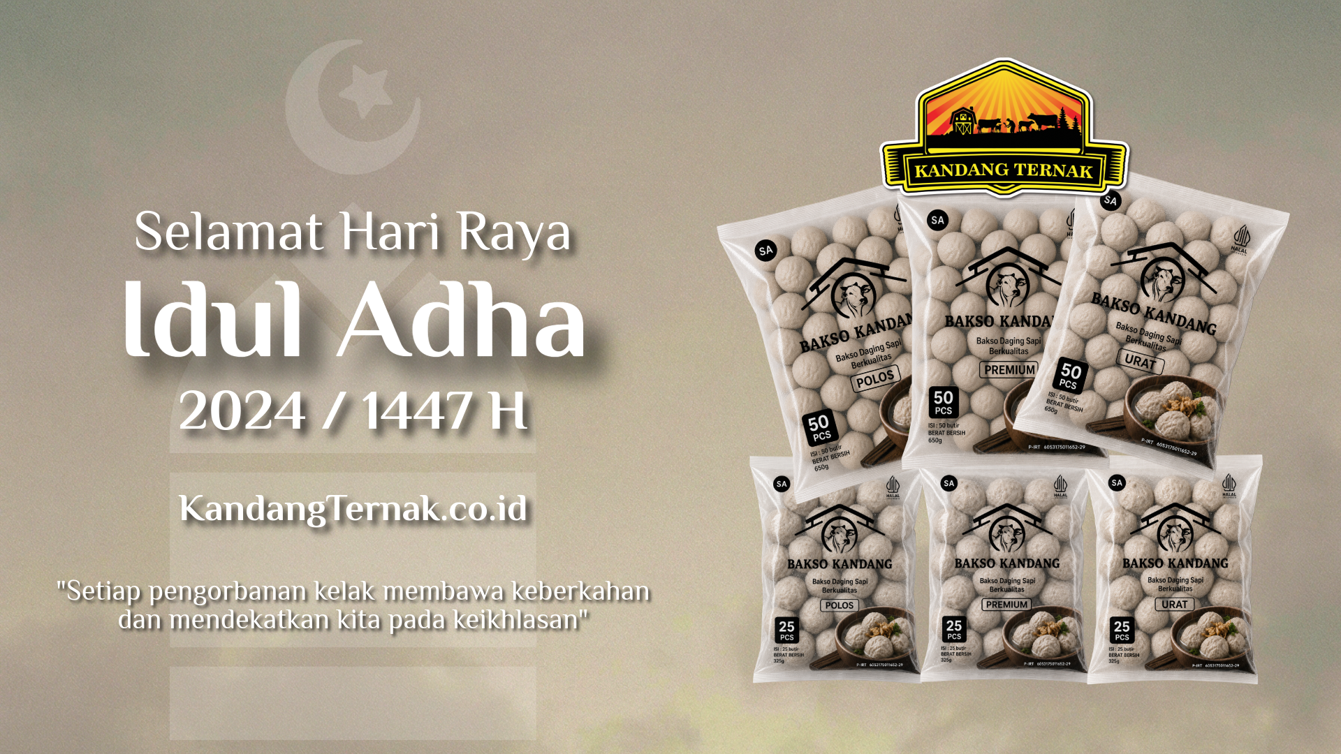 selamat idul adha 1447 h bersama kandang ternak